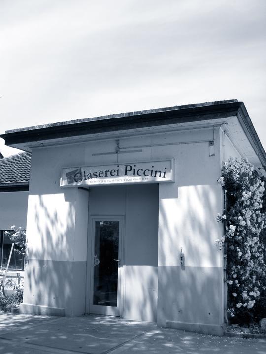 Werkstatt und Maschinen der Glaserei Piccini in Obfelden