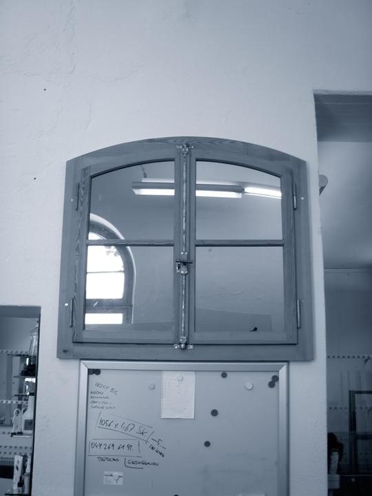 Werkstatt und Maschinen der Glaserei Piccini in Obfelden