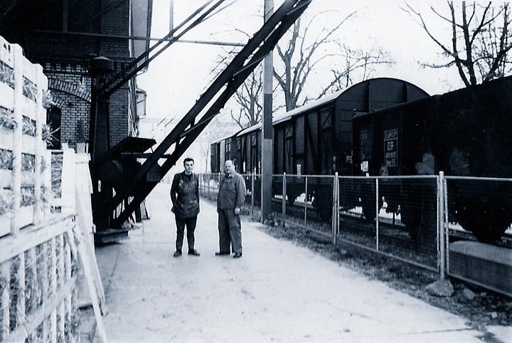 Archivfoto aus der Werkstatt der Glaserei Piccini